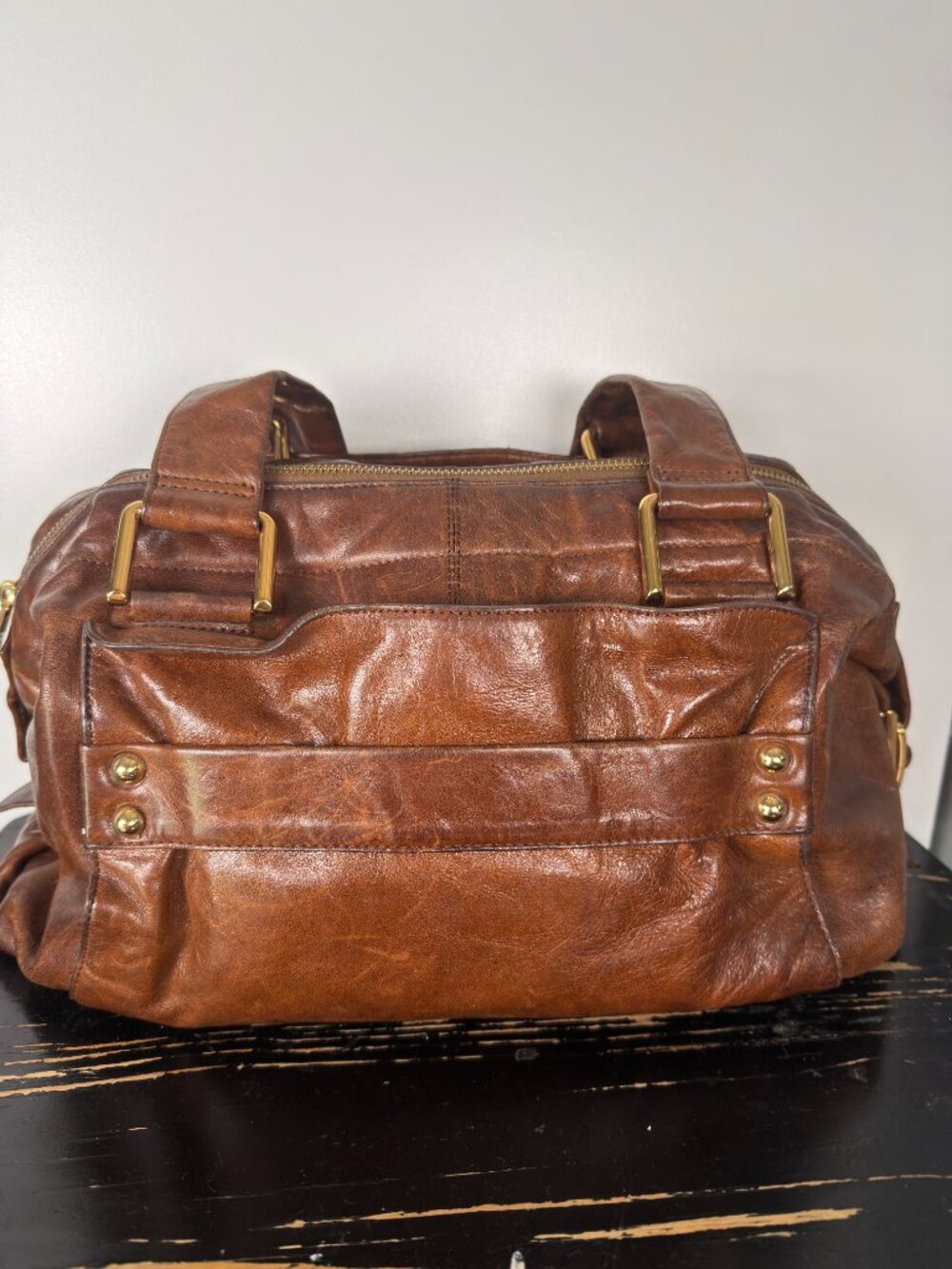 Kooba Brown Leather Shoulder Bag Purse - Picture 7 of 15